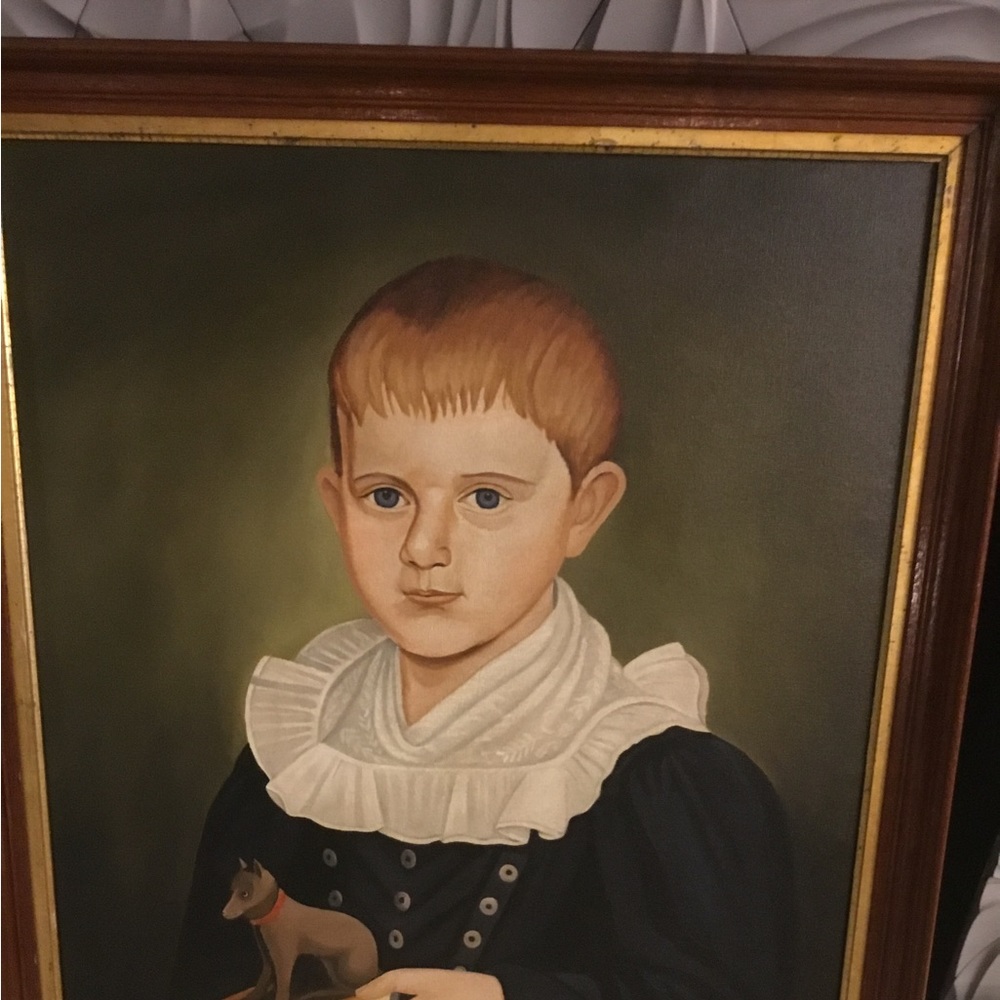 FolkArt Oil Painting Portrait Judged